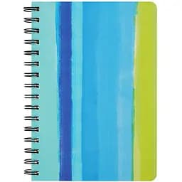 Книга для нотаток Buromax Color Lines А5 80 аркушів у клітинку блакитна (BM.24572110-02)