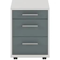 Тумба офісна Gerbor Кабі KON 3S під стіл Попелястий Антрацитовий (GRB-1383)