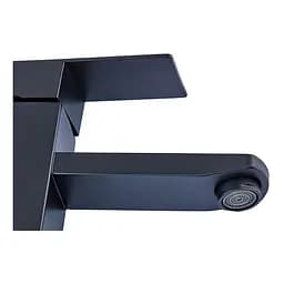 Змішувач для умивальника Zerix KUB-001 Black ZX4703 Чорний матовий - мініатюра 3
