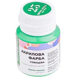 Акрилова фарба глянцева Brushme 20 мл Світло-зелена ACPT23