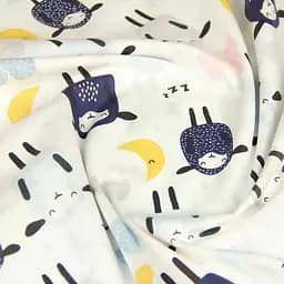 Дитяча постільна білизна в ліжечко SHEEPS CS1, блакитний (SheepBlueSkyeyGrey_LightBlue110x160_140) - мініатюра 8
