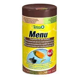 Сухий корм для акваріумних риб Tetra в пластівцях Menu 100 мл для всіх акваріумних риб