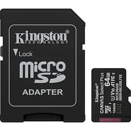 Карта пам'яті Kingston Canvas Select Plus microSDXC 64GB UHS-I U1 V10 + SD-адаптер (SDCS3/64GB)