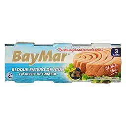 Тунец в подсолнечном масле BayMar Atun en Aceite vegetal 230 г (3 x 77 г)