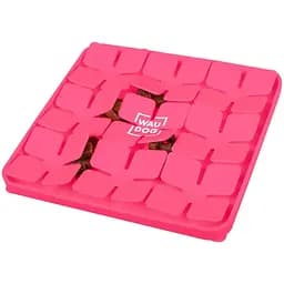 Миска-килимок для собак та котів Waudog Silicone для пошуку корму 205х205х17 мм рожевий - мініатюра 4