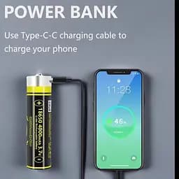 Акумулятор LiitoKala USB-King4000 18650 на 4000 mAh з USB - мініатюра 4