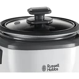 Рисоварка Russell Hobbs 200Вт, чаша 0.7л, механічне керування, знімна кришка, чорно-біла - мініатюра 4