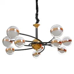 Люстра Brille молекула підвісна LED 90W WW+NW+CW BK+GD (BL-796S/10) - мініатюра 3