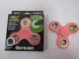 Спиннер фосфорный, розовый, Glow in Dark