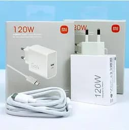Зарядний пристрій Xiaomi GaN Power Adapter USB-C K70 Fast 120w Комплект із кабелем юсб - мініатюра 2