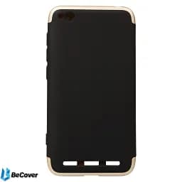 Панель BeCover Super-protect Series для Xiaomi Redmi 5a Black-Gold (701883) - мініатюра 2
