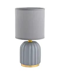 Настільна лампа Zuma Line Ceri E14 1x40W IP20 сіра