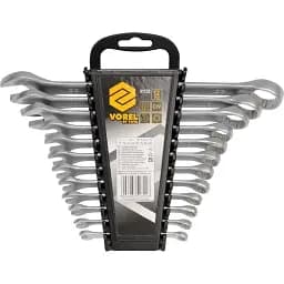 Ключи рожково-накидные Vorel Cr-V М 6-22 мм набор 12 шт. (51722)
