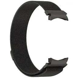 Ремінець для Samsung Galaxy Watch 4 Classic 46mm - чорний ширина кріплення 20мм металевий Watchbands Milanese Button (W42-6WB20165069) - мініатюра 4