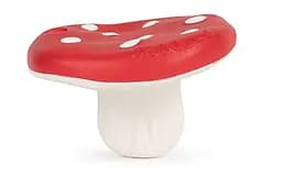 Прорезыватель Oli&Carol Гриб Спотти, красный с белым