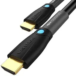 Кабель Vention HDMI M - M 8.0 м V2.0 Engineering 4K 60Гц 18Gbps HD 7.1 PVC Black - мініатюра 2