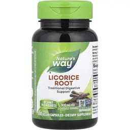 Корень солодки (лакрицы) Nature's Way Licorice Root 450 мг 100 вегетарианских капсул (NWY14600)
