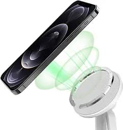 Бездротовий зарядний пристрій WiWU 2in1 Magnetic Wireless Charger M13 White [91676] - мініатюра 7