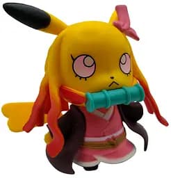 Фігурка Незуко Камадо Пікачу Клинок, що розсікає демонів Pikachu Nezuko Demon Slayer 9 см Китай CH DS CKN 9 - мініатюра 2
