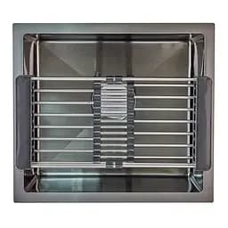 Кухонна мийка Zerix ZH4843B-215 ZM5555, Графит