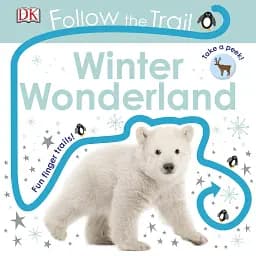 Follow the Trail. Winter Wonderland. Take a Peek! Fun Finger Trails!