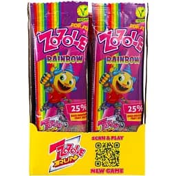 Цукерки Zozole Raibow желейні з фруктовим смаком 75 г - мініатюра 3
