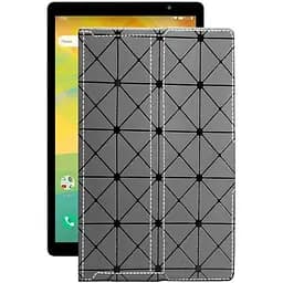 Чохол StatusCASE з екошкіри для планшету Prestigio MultiPad Grace 4891 10.1 4G Сірий ромб