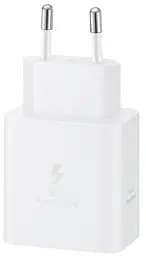 Сітчасте зарядне пристрій Samsung 45W Compact Power Adapter EP-T4511NWEGEU White (7194665) - мініатюра 2