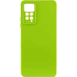 Чохол TPU GETMAN Liquid Silk Full Camera для Xiaomi Redmi Note 11 Pro 4G/5G / 12 Pro 4G Салатовий / Neon Green