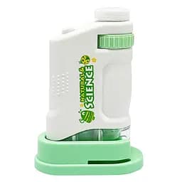 Дитяча іграшка "Мікроскоп" YG Toys 3108B(Turquoise) щипці, скло в комплекті