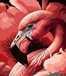 Набор для росписи по номерам Розовый шедевр природы, Strateg, 30x40 см, LY20