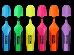 Набір маркерів Buromax Neon з гумовими вставками 6 шт. (BM.8904-94) - мініатюра 2
