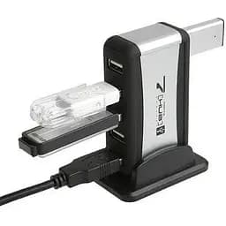 Хаб Usb Lapara LA-UH7315, черный, Usb 2.0 - 7xUsb 2.0, блок питания