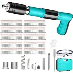 Цвяходер, бетонный гвоздодер, пистолет для ногтей, портативный пистолет для ногтей, с 200 бетонными гвоздями