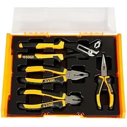 Набор шарнирногубцевого инструмента Ingco 4 предмета (HKTV01P041)