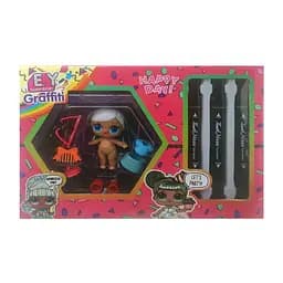 Дитяча лялька "LQL" EY2413 з маркерами Блондинка в блакитному платті