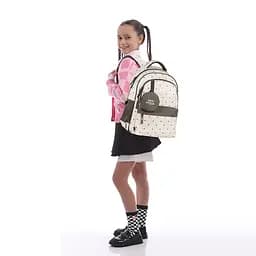 Рюкзак GoPack Education 182M Beige Polka Dots Бежевий (GO26-182M-3) - мініатюра 14