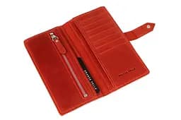 Жіноче шкіряне портмоне Grande Pelle 18х9х1 см acs0029371 - мініатюра 2