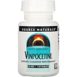 Натуральна добавка Source Naturals Вінпоцетин 10 мг 120 таблеток