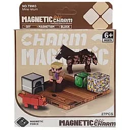 Дитячий магнітний конструктор Minecraft 9963, 27 деталей