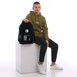 Рюкзак GoPack Teens 162M-4 Чорний (GO26-162M-4) - мініатюра 18