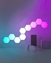 Бра, настінний світильник з пультом Goldlux 331458 Maya LED 9x10W RGB 135Lm IP20 білий