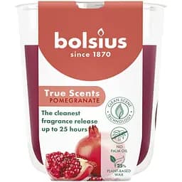 Свічка Bolsius True Scents в склі 80/73 мм Гранат (930315)
