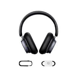 Накладні навушники Baseus Bowie H1s, Noise-Cancellation Wireless Headphones, BT5.4, ANC, 800mAh, 60h, 120h, black - мініатюра 6