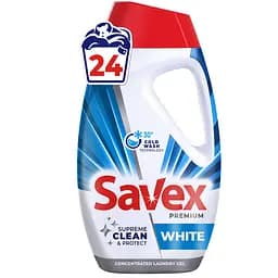 Жидкое средство для стирки Savex Premium White 0.96 л