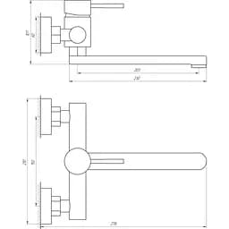 Змішувач для кухні Globus Lux Alpen SBT1-104 (17530) - мініатюра 4
