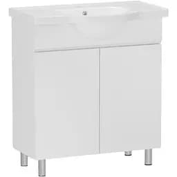 Тумба для підлоги RJ Lotus-XO з умивальником Lotus RZJ200 55 см Білий RJFU048-0155WHSET(RJFU048-0155WH+RZJ200) Білий