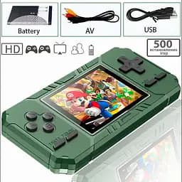 Ігрова консоль-приставка з додатковим джойстиком dendy SEGA S8 520 в 1 Зелена - мініатюра 2