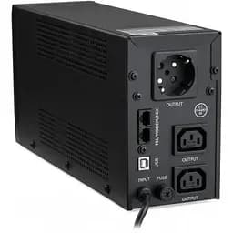Пристрій безперебійного живлення Vinga LED 650VA metal case with USB (VPE-650PRMU) - мініатюра 3