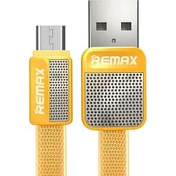 Кабель Micro USB Remax Platinum RC -044m желтый